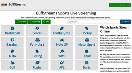 buffstreams io|BuffStreams TV Coverage From BuffSports .